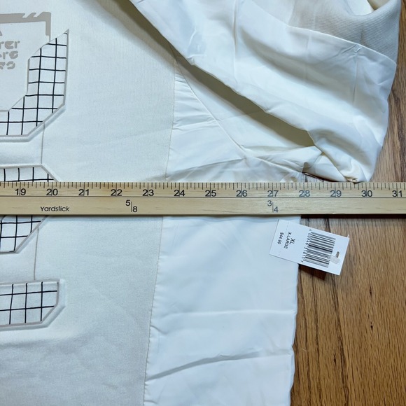 NWT Disney Parks Adult XL Sweatshirt White Buzz Lightyear Star Command Toy Story - Picture 7 of 10